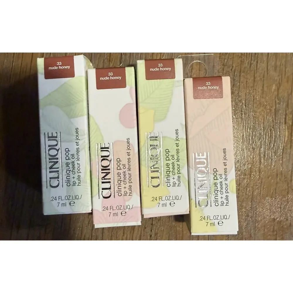 Clinique Pop Lip + Cheek Oil Shade 33 Nude Honey NIB